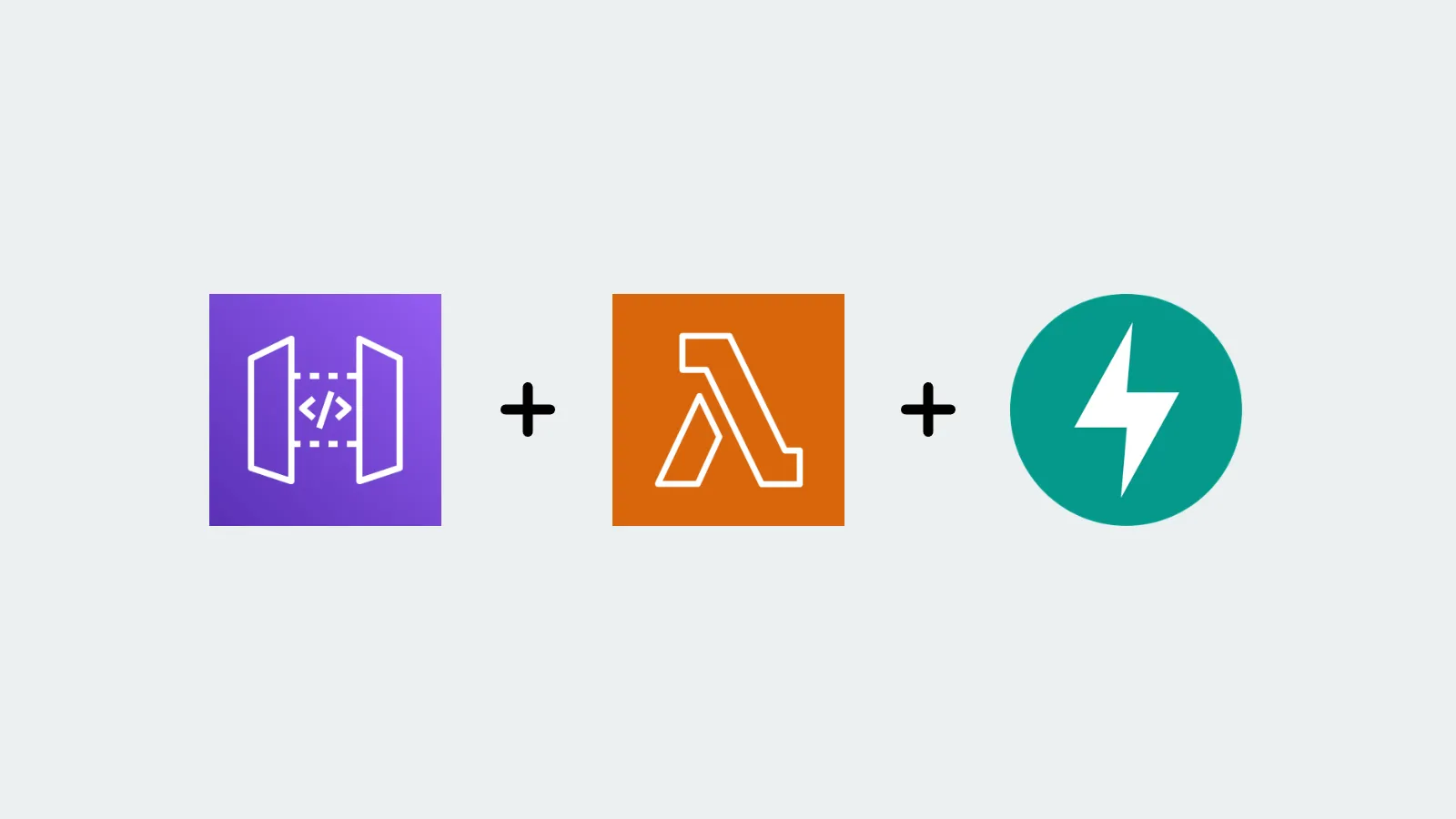 API Gateway, Lambda, and FastAPI logos in a simple architecture image